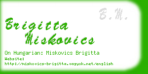 brigitta miskovics business card